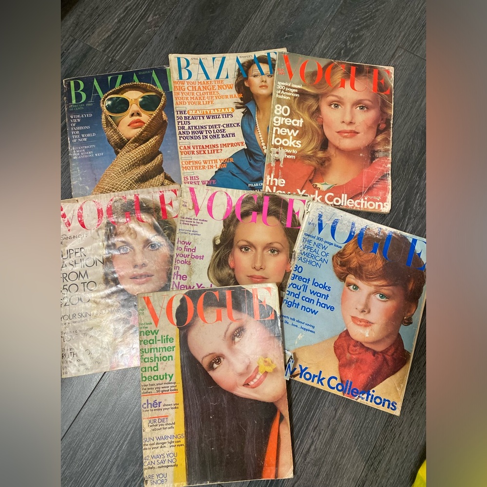 Water damage on the covers. Inside is good. Vintage Magazines early  1970s